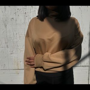 Tan long sleeve turtleneck